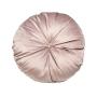 COJÍN DECORATIVO REDONDO ARTESANAL COLOR ROSA
