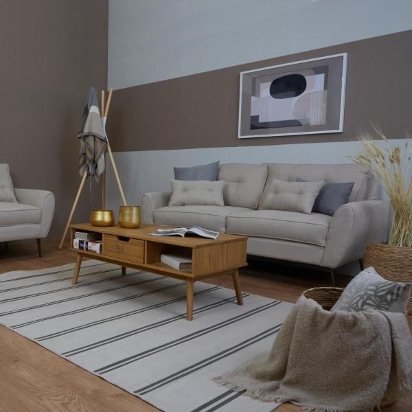 SOFÁ PARA TRES PERSONAS BOHO COLOR BEIGE