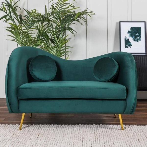 SOFÁ PARA DOS PERSONAS COLOR VERDE