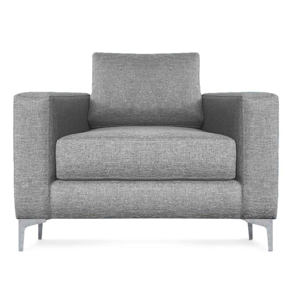 Sillón para una persona color gris claro