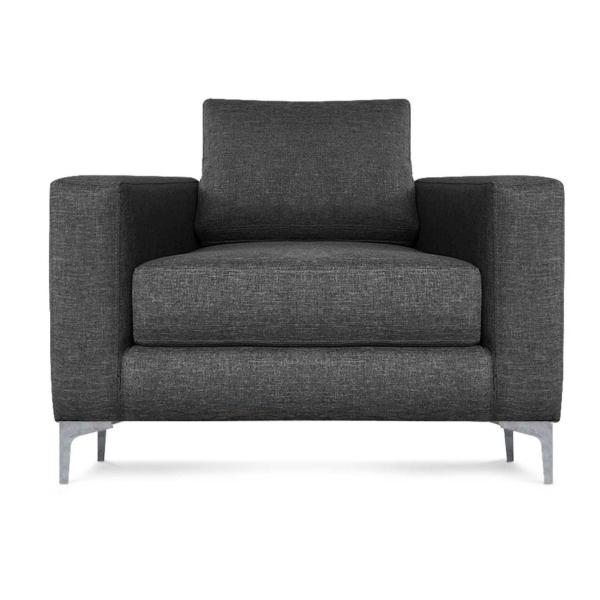 SILLÓN PARA UNA PERSONA COLOR GRIS OSCURO