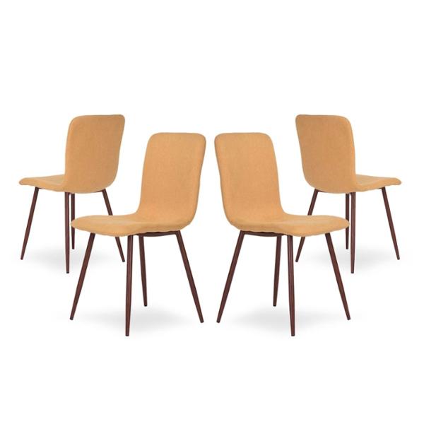 SET DE 4 SILLAS MANGO - MOSTAZA