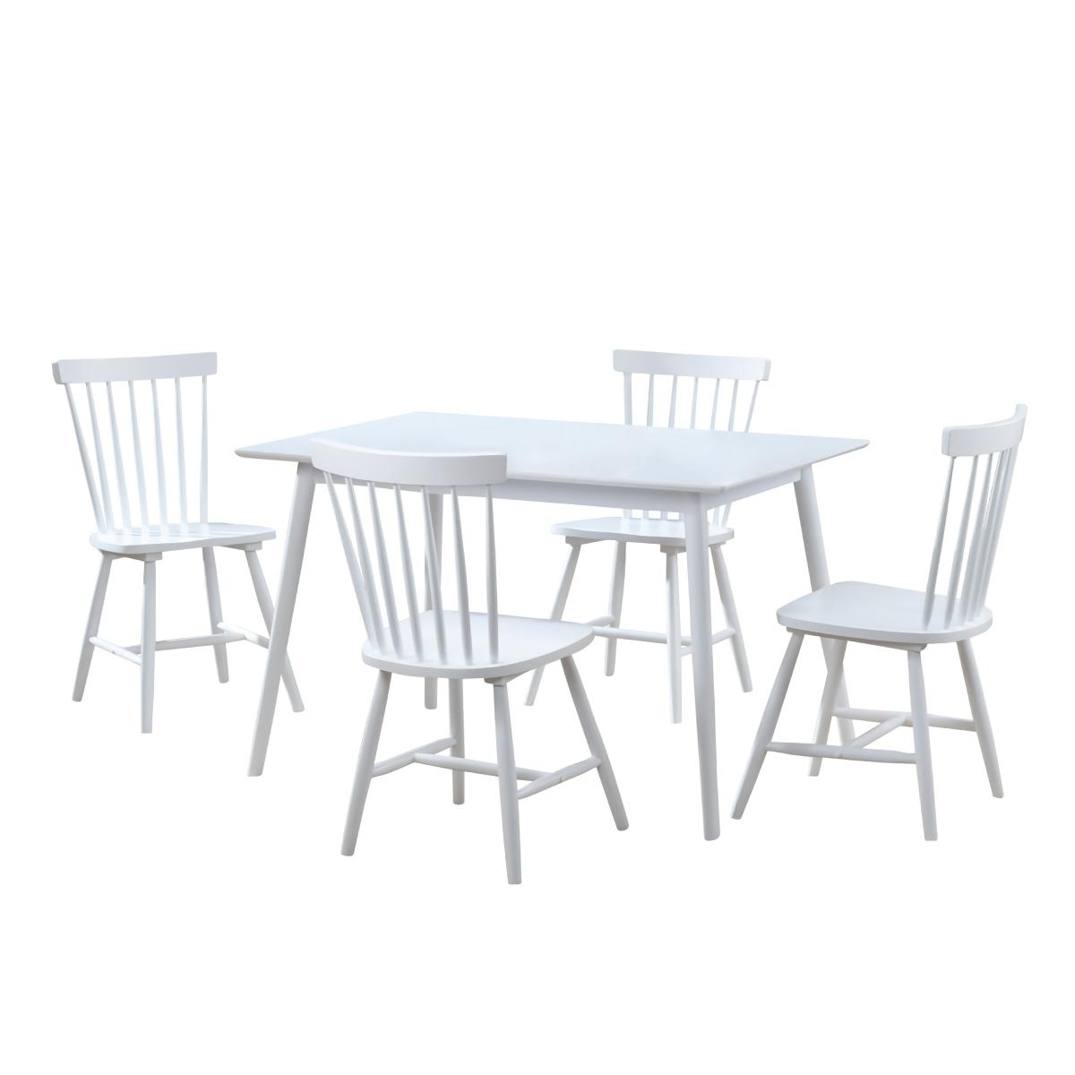 Comedor unova blanco mesa c/4s