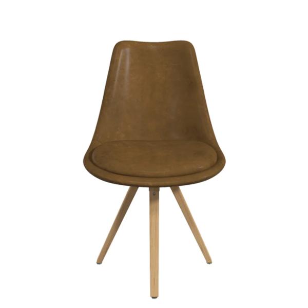 SILLA HELSINKI CUERO CAFÉ