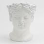 FIGURA DECORATIVA ROSTRO LOUISE - BLANCO