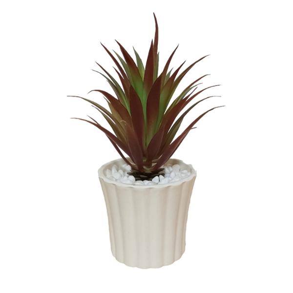 PLANTA ARTIFICIAL YOSH - VERDE Y BLANCO