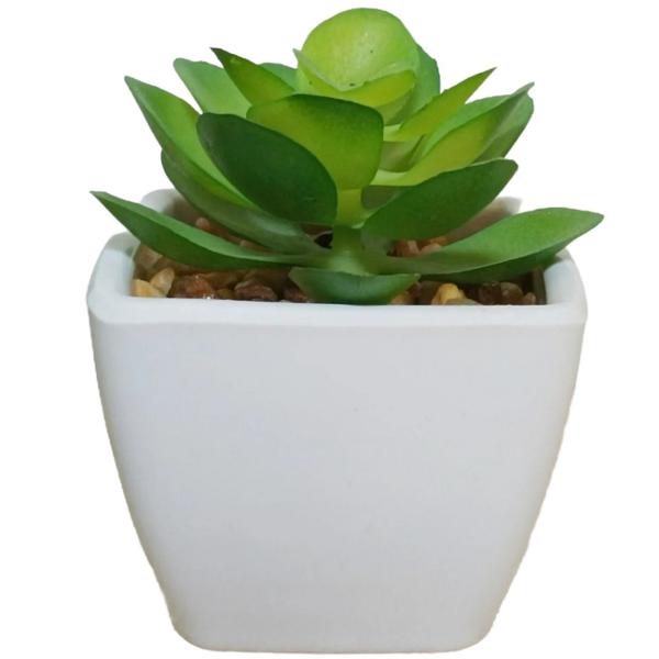 PLANTA ARTIFICIAL PEYTON - VERDE Y BLANCO