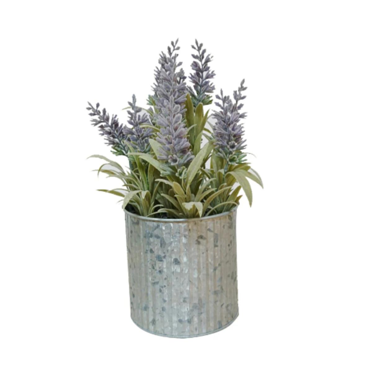 Planta artificial wyatt - lila y gris