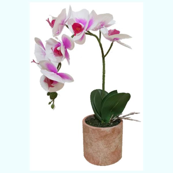 FLOR ARTIFICIAL KOEN - LILA Y CAFÉ