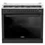 ESTUFA DE EMPOTRE GAS MABE 80 BLACK SLATE CON CAPELO