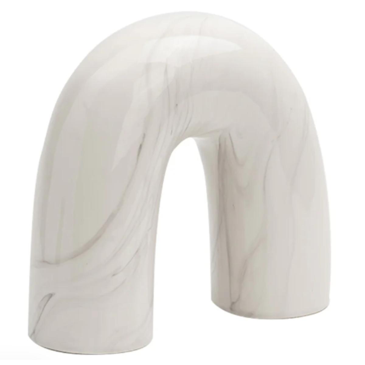 Base decorativa riya - blanco y negro