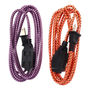 EXTENSIÓN SPT TEJIDA 2.5M 2X16 MORADO CON NEGRO