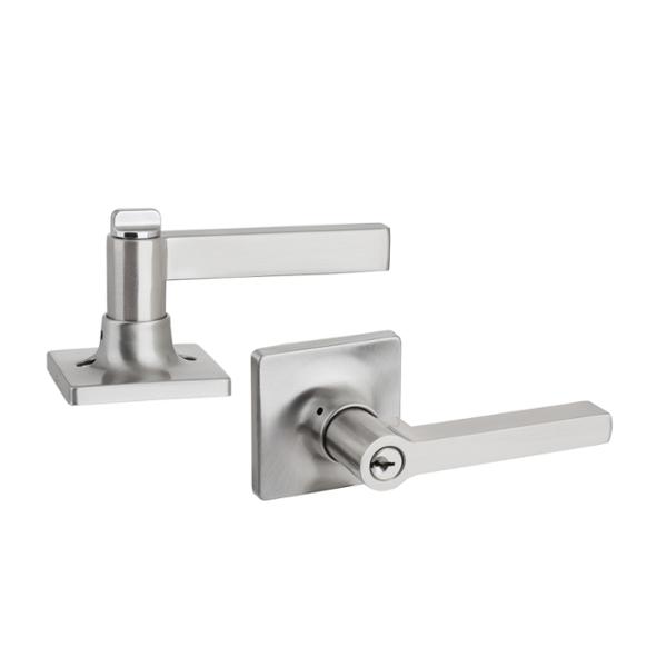 MANIJA PARA ENTRADA 6.6 X 13.5 X 7 CM METAL PLATA NIQUEL SATINADO