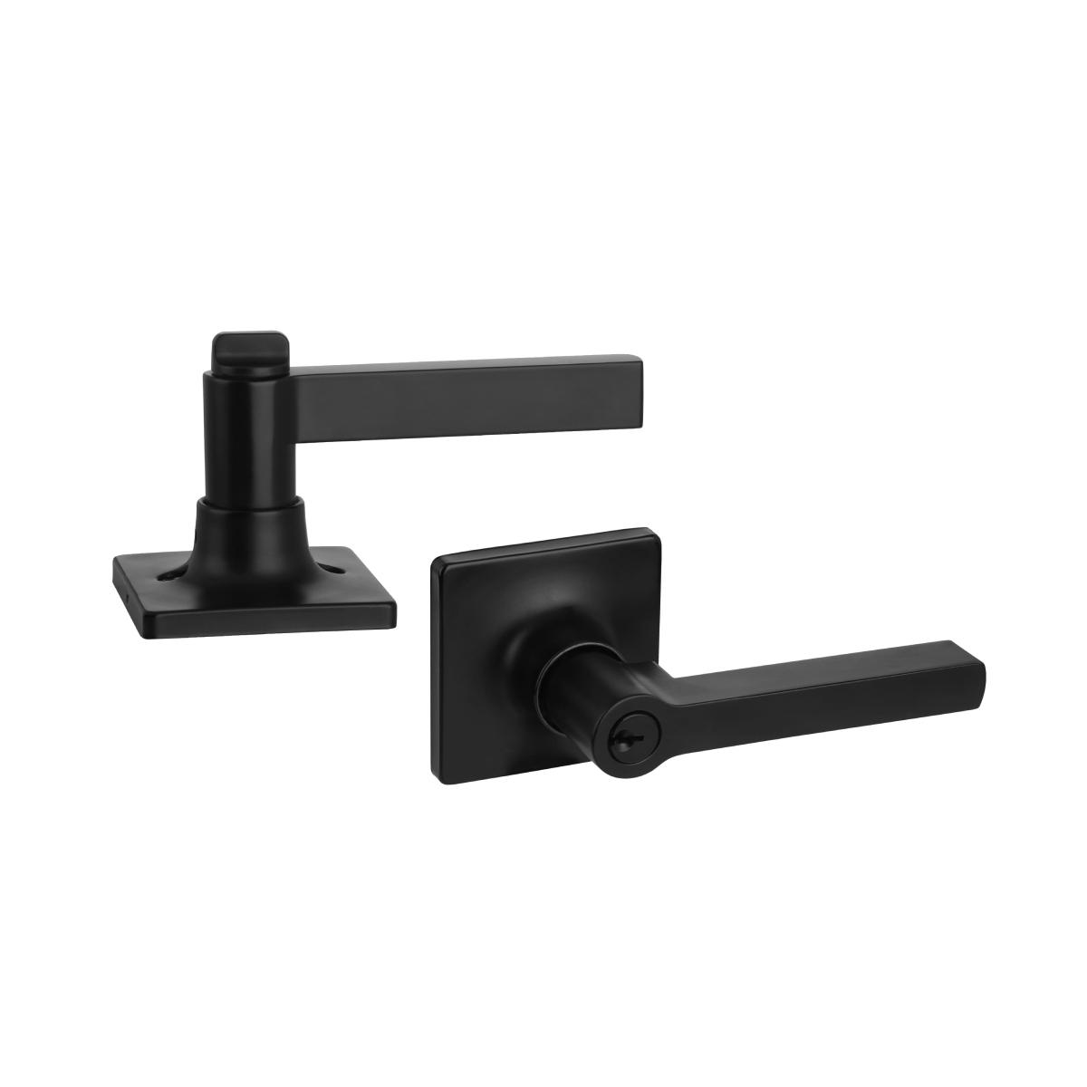 Manija para entrada 6.6 x 13.5 x 7 cm metal negro mate