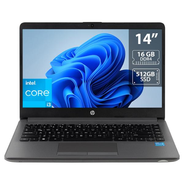 LAPTOP HP 240 G9 CORE I3 MEMORIA DE 16GB SSD DE 512GB UHD GRAPHICS W11 HOME