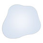 ESPEJO PARA BAÑO DE PARED IRREGULAR SIN MARCO MATE 80 X 75 CM DISEÑO MODERNO