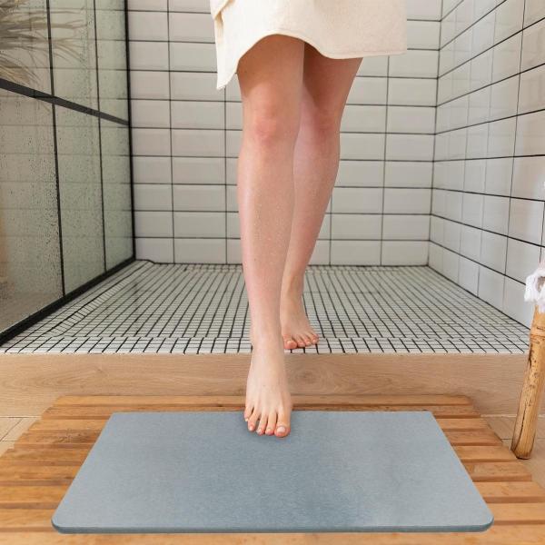 WONDER MAT TAPETE ULTRA ABSORBENTE GRIS OSC. 39X60X.09 CM