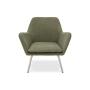 SILLÓN TELA VERDE OLIVO PLATEADO VEINTIUNO