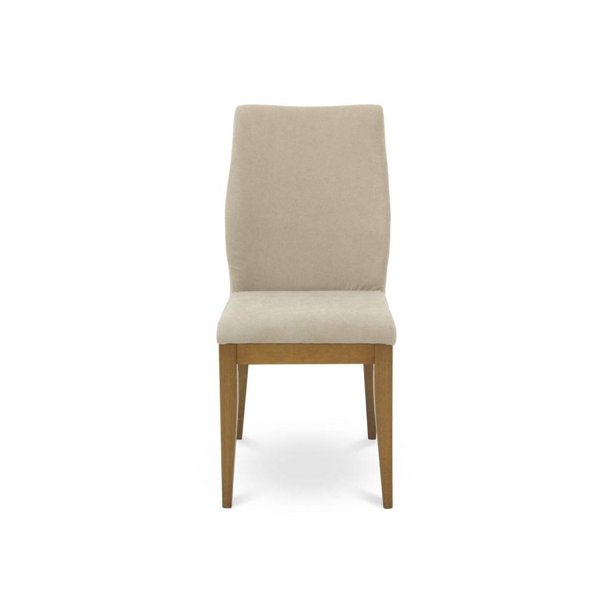 Silla tela taupe nogal ray