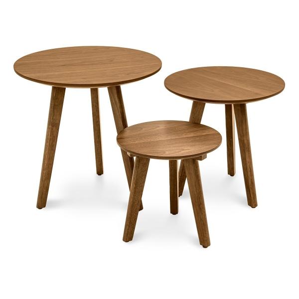 SET DE MESAS NIDO NOGAL NEUK