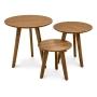 SET DE MESAS NIDO NOGAL NEUK