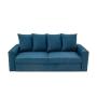 SOFA CAMA TELA AZUL OSCURO ZERT II