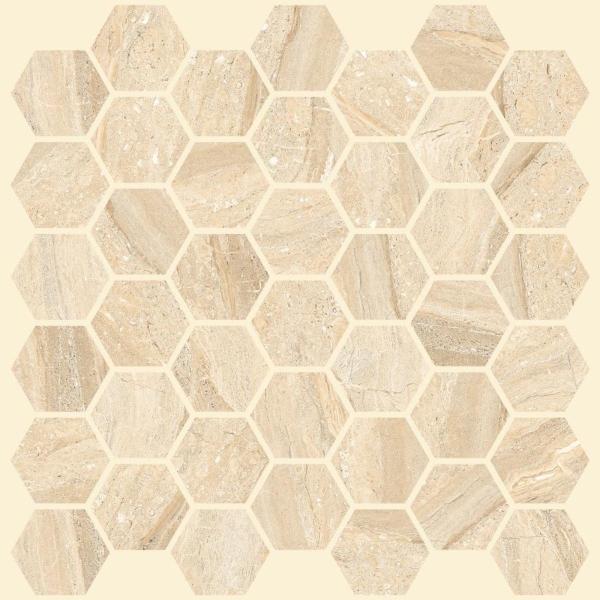 MALLA PORCELÁNICA MARFIL MOSA 30 X 30 1 PIEZA