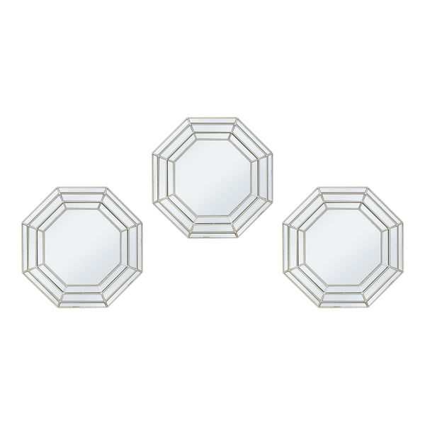 SET 3 ESPEJOS OCTAGONALES DELUXE