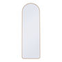 ESPEJO CURVO DE ALUMINIO DORADO 51 X 158 X 2.5 CM