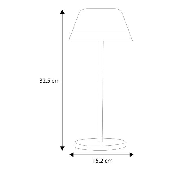 Lámpara De Mesa Eglo GEXO Blanca - 3000K Luz Cálida, 250 Lúmenes, Diseño Moderno