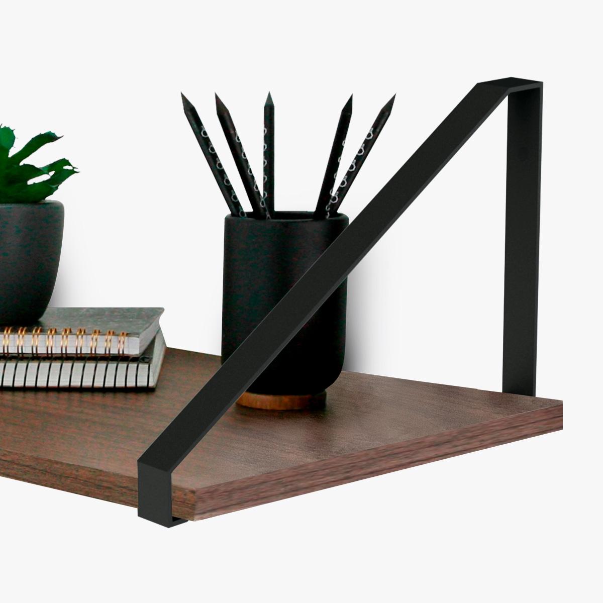 Soporte piramide reversible 20 x 30 cm negro texturizado