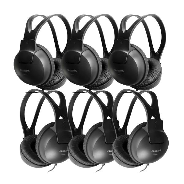 COMBO 6 AUDIFONOS PHILIPS STEREO HEADPHONES