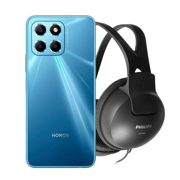 HONOR X6 4GB 64GB AZUL MÁS AUDIFONOS