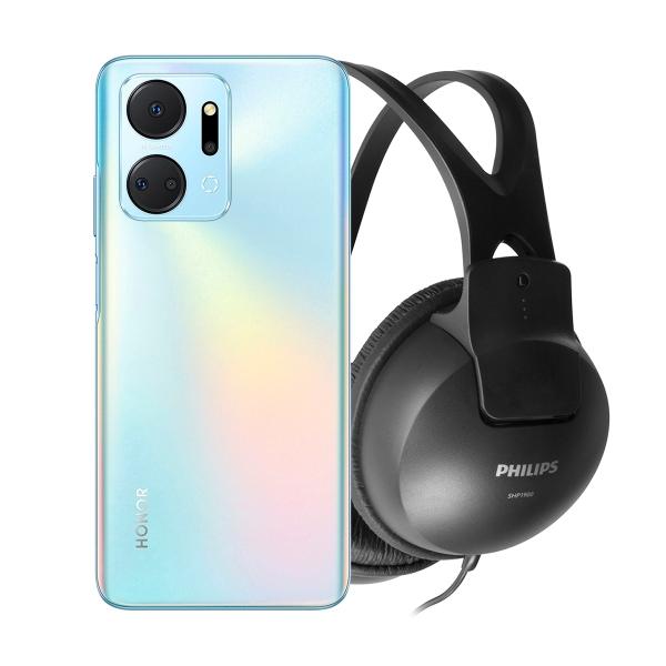 HONOR X7A 6GB 128GB PLATA MÁS AUDIFONOS