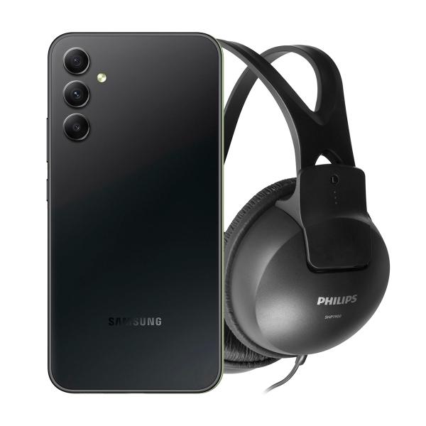 SAMSUNG GALAXY A34 6GB 128GB 5G NEGRO MÁS AUDIFONOS