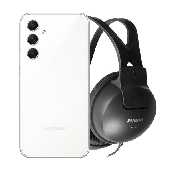SAMSUNG GALAXY A54 8GB 128GB 5G BLANCO MÁS AUDIFONOS