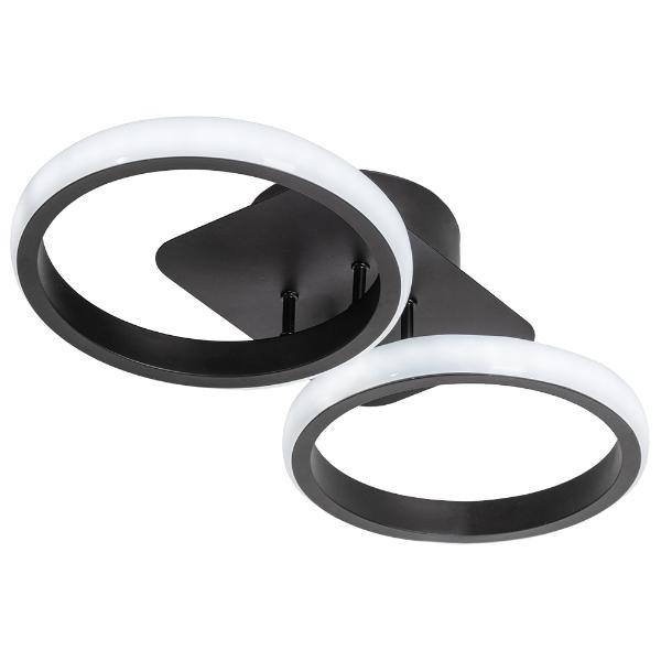 LÁMPARA DE TECHO LED 34.5 X 17 X 7 CM NEGRA