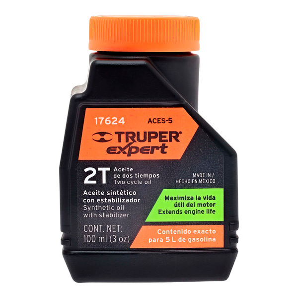 ACEITE SINTÉTICO PARA MOTOR DE 2 TIEMPOS, 100 ML TRUPER