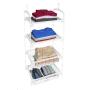 COLGADOR PARA CLOSET DE PLÁSTICO CON 4 REPISAS