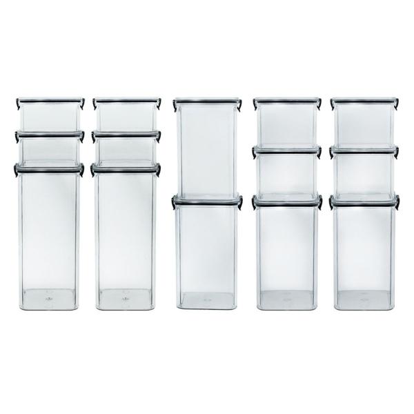 SET DE 14 CONTENEDORES TAPA HERMÉTICA