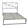 CAMA GANTE INDIVIDUAL DE ACERO COLOR GRIS OXFORD