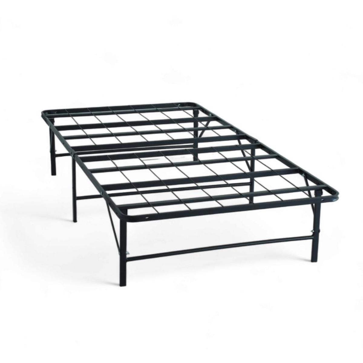 Base plegable individual para colchón color negro