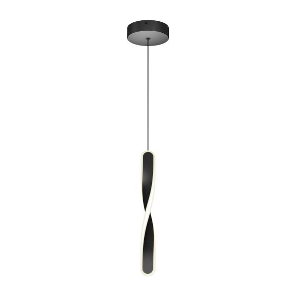 COLGANTE FINLEY LED 1L NEGRO