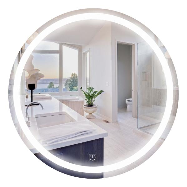 ESPEJO REDONDO LUZ LED 70CM