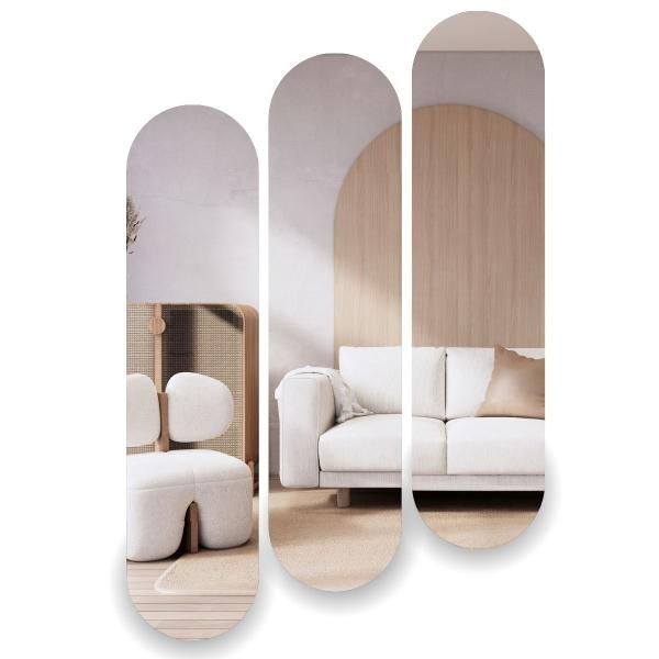 SET 3 ESPEJOS CANTO PULIDO