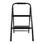 ESCALERA TUBULAR PLEGABLE 2 PELDAÑOS ACERO OSCURO