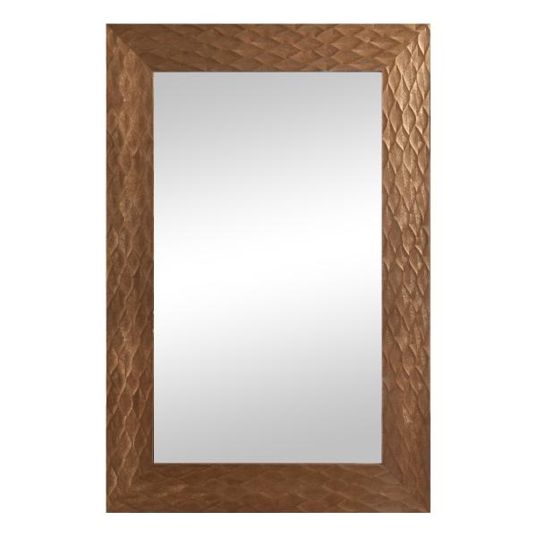 ESPEJO DECORATIVO HOJAS 60x90 CM DORADO