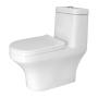 SANITARIO DE DOBLE DESCARGA LISSONE DE PORCELANA BLANCO 73 X 36.5 X 66.5 CM