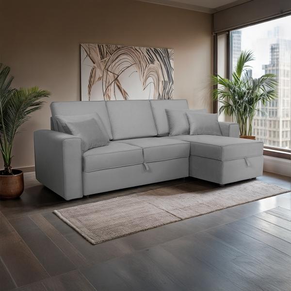 SALA ESQUINERA MODULAR VIENA GRIS