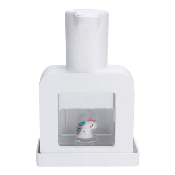 DISPENSADOR DE JABÓN AUTOMÁTICO PLÁSTICO CON SOPORTE ADHESIVO Y CARGADOR SKAB